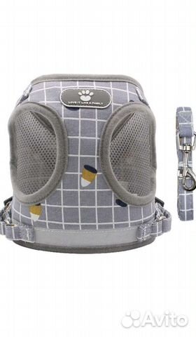 Шлейка жилетка с поводком