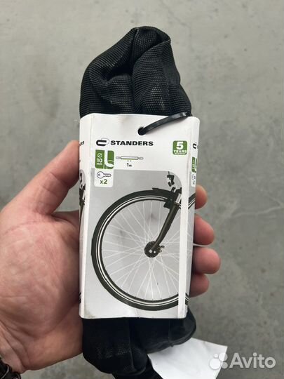 Цепь противоугонная с замком 1м