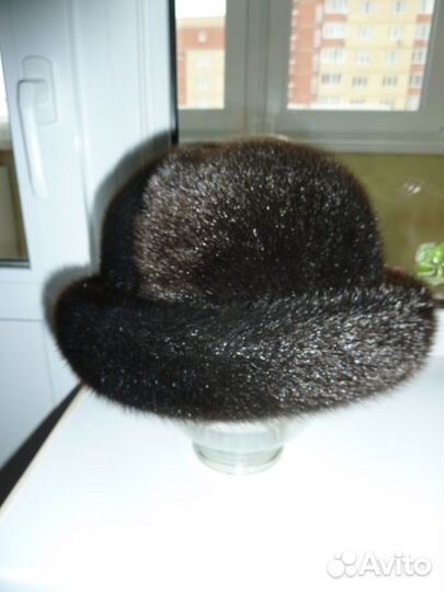 Шляпа из меха нерпы новая размер 57