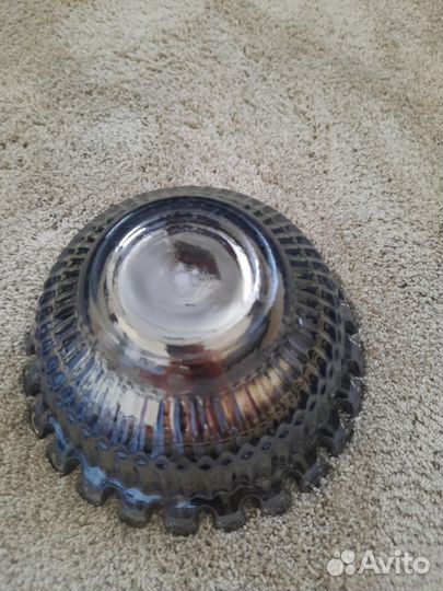 Салатник цветное стекло СССР