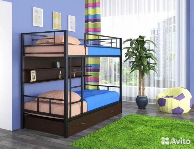 Кровать металлическая детская