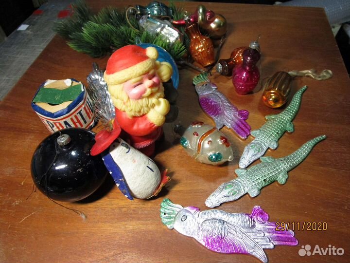 Винтажные ёлочные игрушки из СССР