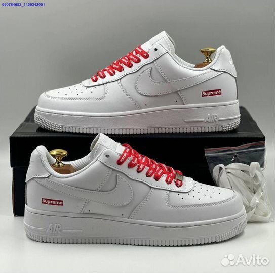 Кроссовки Nike Air Force 1 Low & Supreme (Арт.32245)