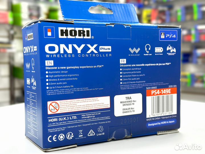 Геймпад Dualshock Hori Onyx Plus (PS4) NEW
