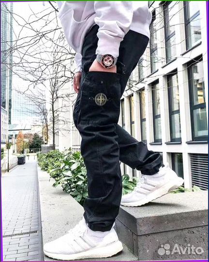 Спортивные брюки карго Stone Island (Арт товара: 64393)