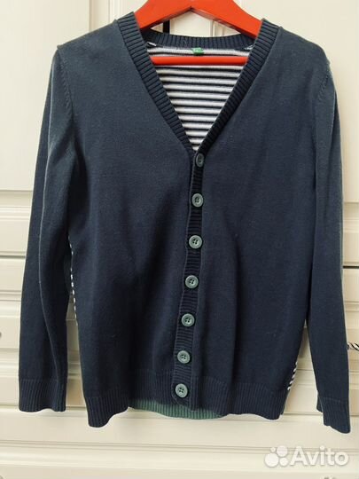Кардиган и рубашка Benetton