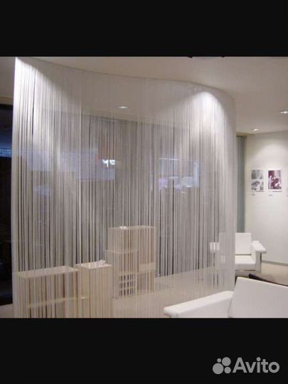 Шторы нитяные кисея