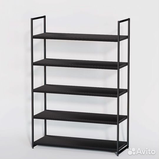 Стеллаж в стиле Лофт A17120-20-чч с полками лдсп