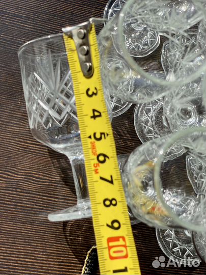 Рюмка хрустальная на ножке