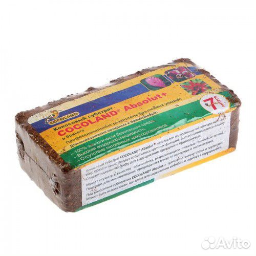 Субстрат кокосовый Cocoland Absolut Plus брикет 7л