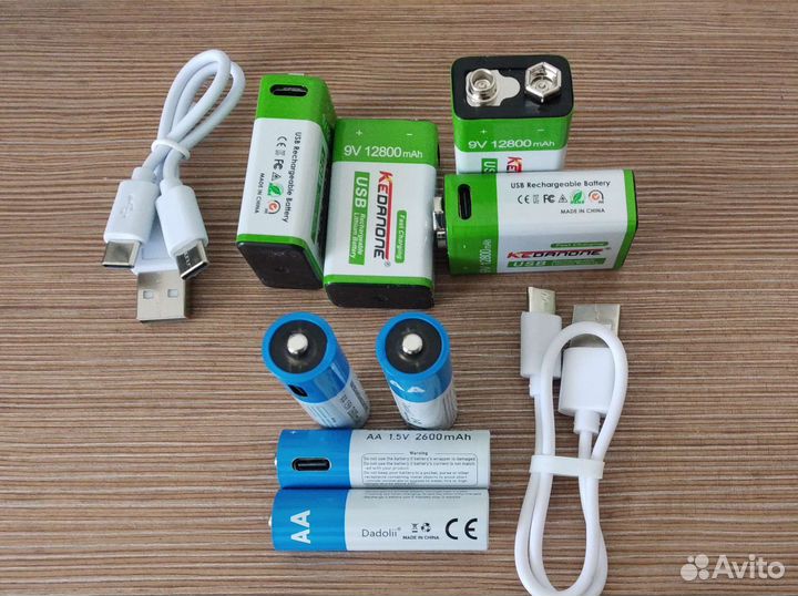 Аккумуляторы li-ion AA / AAA -1,5В /крона/ ML1220