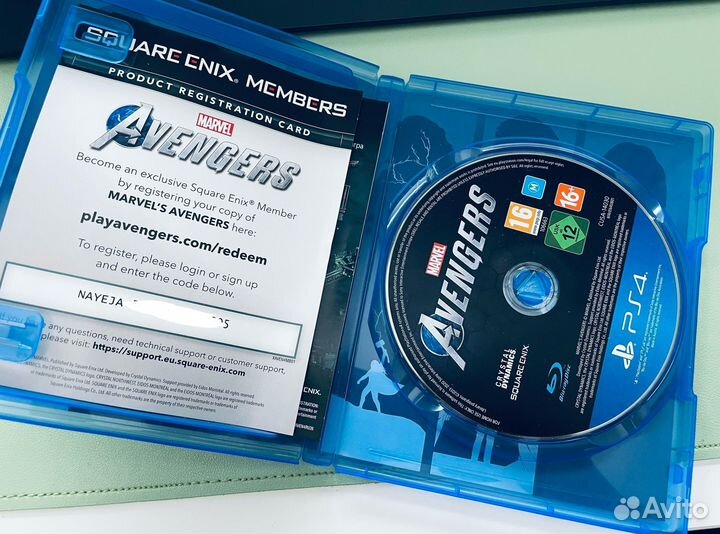 PS4 игра Square Enix Мстители Marvel