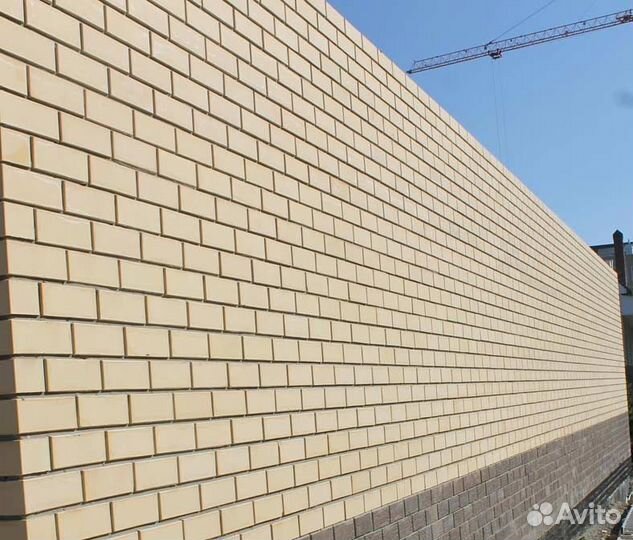 Кирпич Слоновая Кость облицовочный Алексеевский