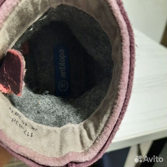 Ботинки демисезонные для девочки, Antilopa