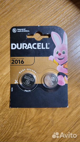 Батарея Duracell CR2016-2BL