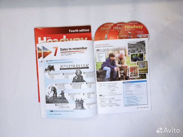 Headway elementary /комплект (SB,WB,CD) новые