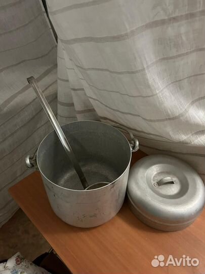 Кастрюля (котелок) алюминиевая походная 10л СССР