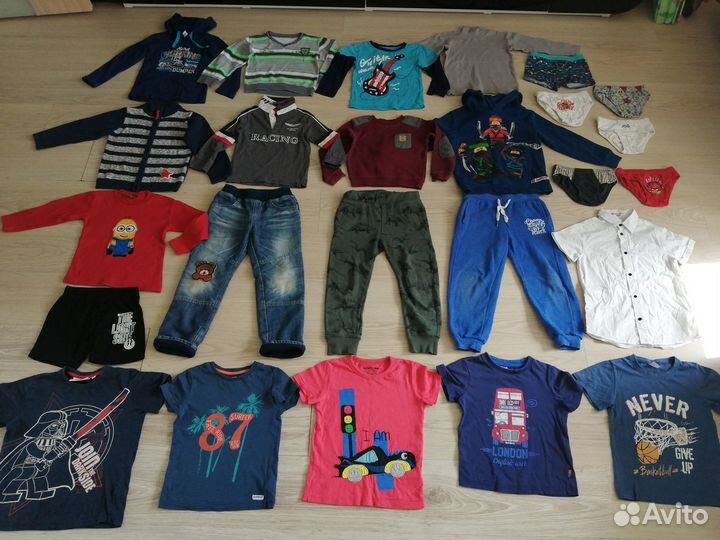 Большой пакет вещей для мальчика, 5-6 лет