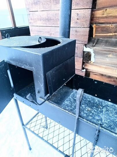 Мангал с крышкой под казан