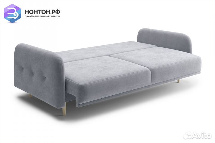 Диван книжка Париж серый