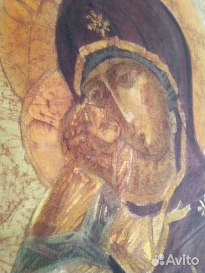 Икона в технике горячий батик
