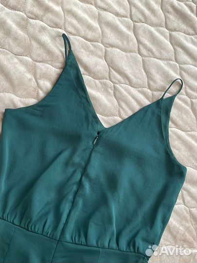 Комбинезон вечернний/повседневный изумрудный