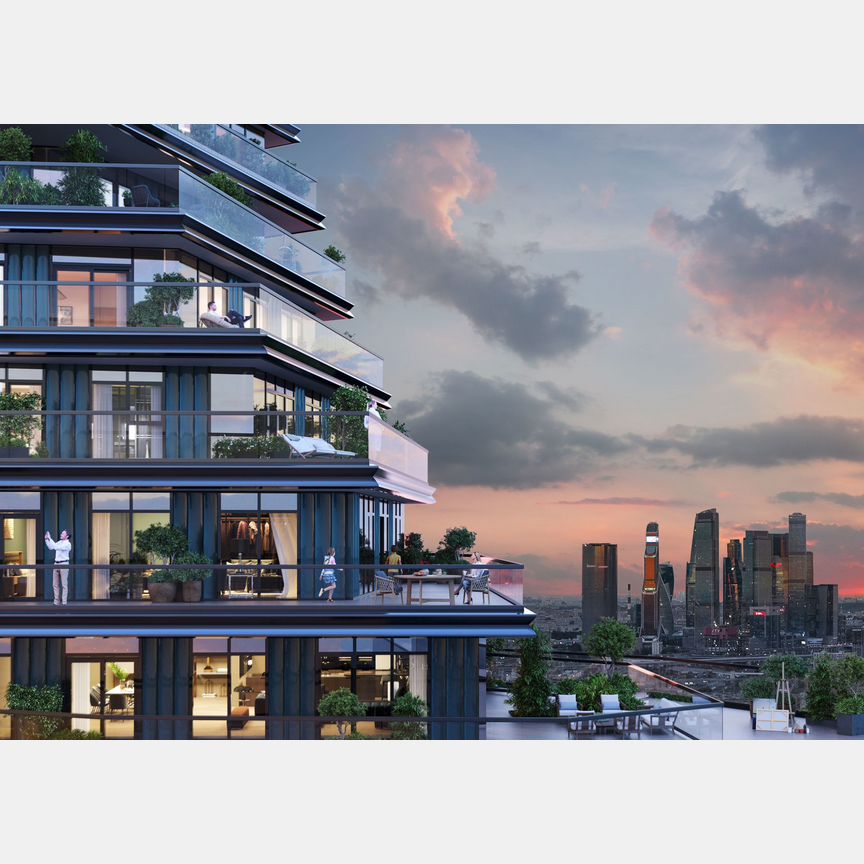 2-к. квартира, 59,4 м², 7/46 эт.