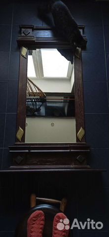 Зеркало в натуральном дереве,ручная работа