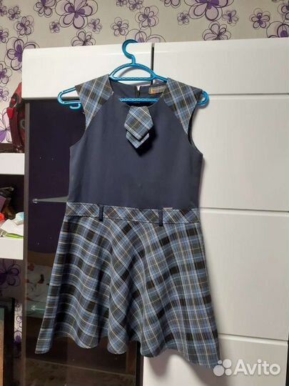 Школьная форма для девочки 140 синяя