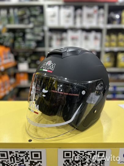 Мотошлем открытый AiM JK526 Black Matt(S,M,L)