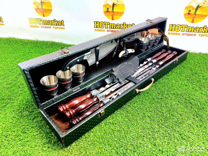 Набор шампуров подарочный