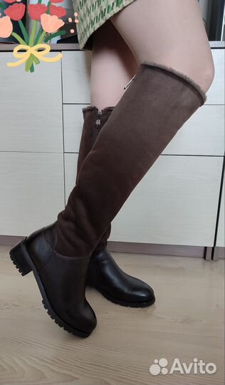 Зимние ботильоны 38 натуральные
