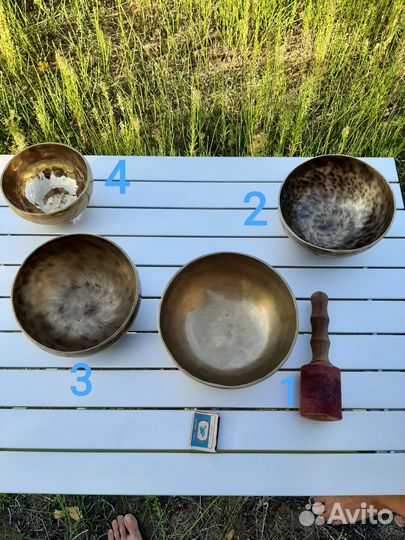 Кованые тибетские поющие чаши
