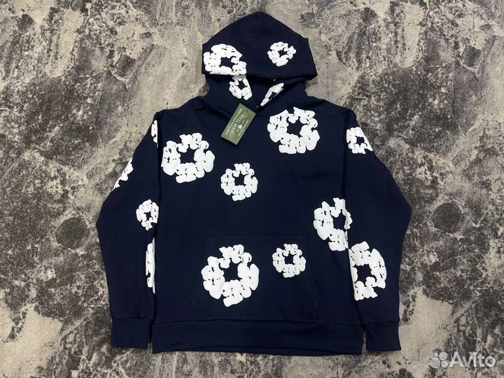 Худи denim tears синяя