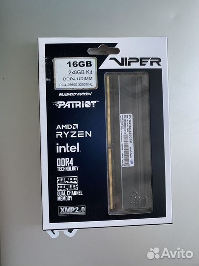 Озу patriot viper 16Gb (2x8gb)