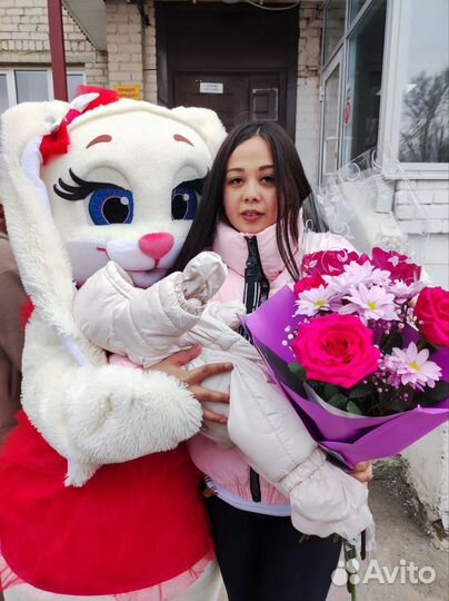 Ростовые куклы Поздравление Зайка Мишка Аниматор
