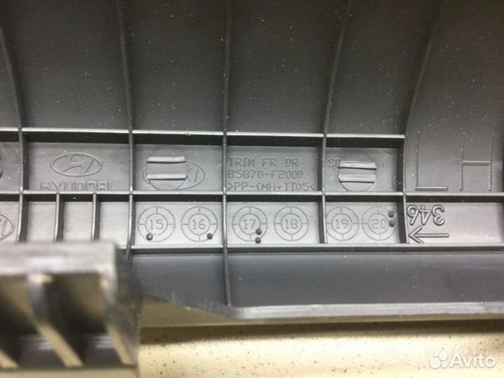 Накладка порога (внутренняя) передняя левая