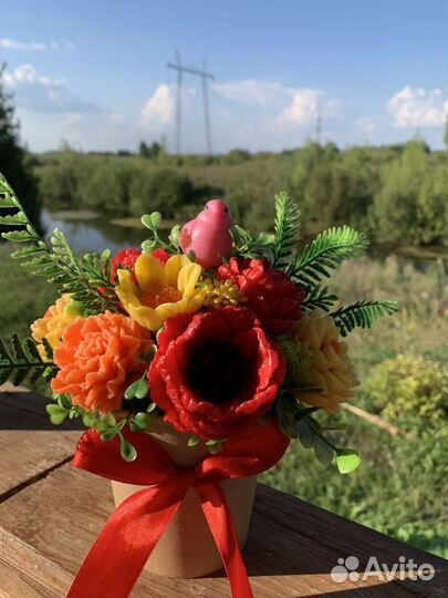 Букет из мыла ручной работы на 1 сентября