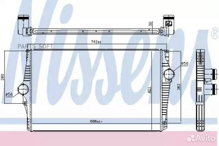 Интеркулер volvo XC90 I (2002) XC90 2.4 D3/D5