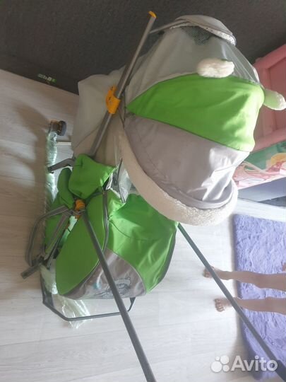 Продам санки коляска в хорошем состоянии 2т