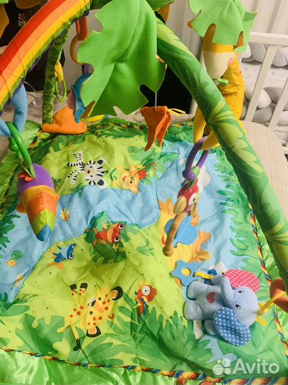 Развивающий игровой коврик + мобиль