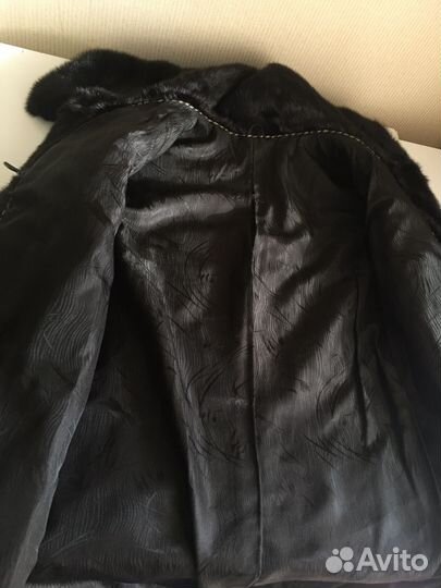 Шуба норковая с капюшоном 40 42