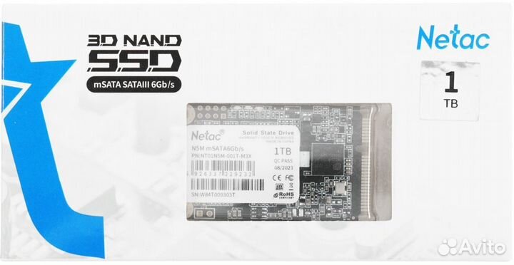 Твердотельный накопитель (SSD) Netac NT01N5M-001T-M3X