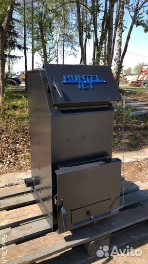 Твердотопливный котёл с увеличенной топкой