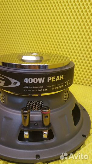 Автомобильный сабвуфер 8” (20 см) alpine SWG-844