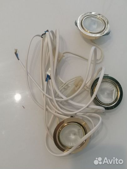 Набор светильников мебельных врезных точечных 3шт