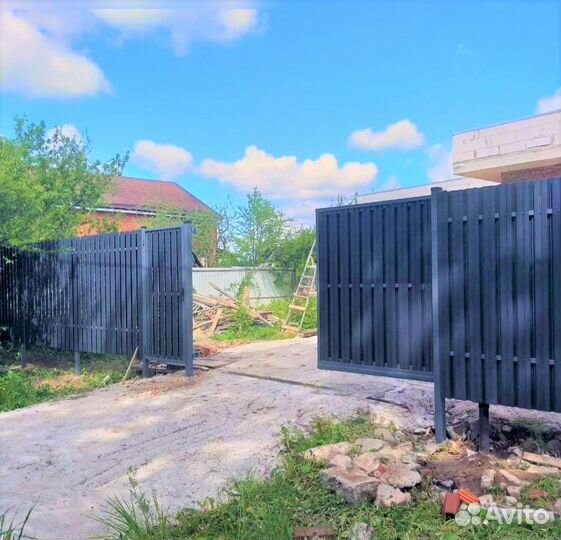 Откатные ворота под ключ
