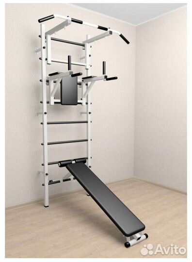 Шведская стенка + турник + доска для пресса