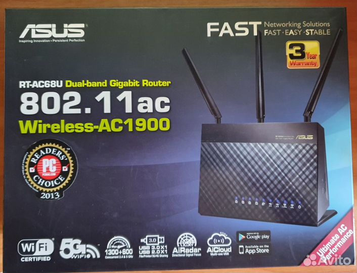 Wi-Fi роутеры Asus RT-AC68U и Asus Lyra MAP-AC1300