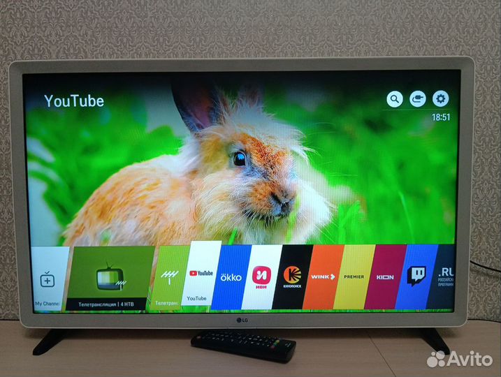 Белый SMART TV, Wi-Fi, LG 32 дюйма Full HD